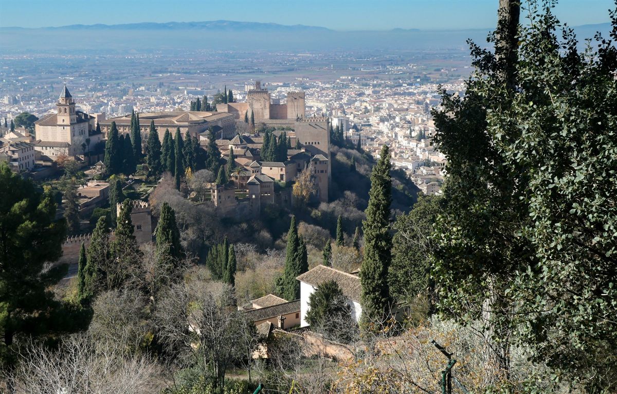 The Alhambra above Granada